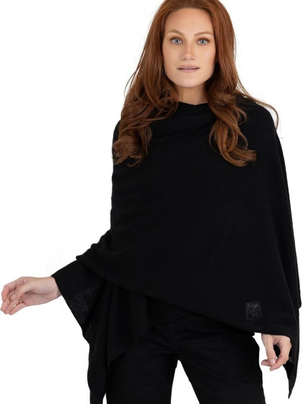 Soft 100% Cashmere Wrap Scarf Shawl for Women - Cozy Travel Accessory